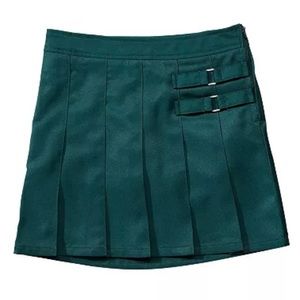 French Toast Girl’s Dark/Hunter Green Pleated Uniform Skirt
